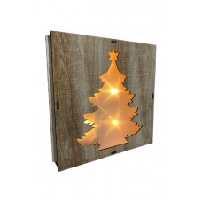 Ahşap Çam Ağacı Desenli Pano